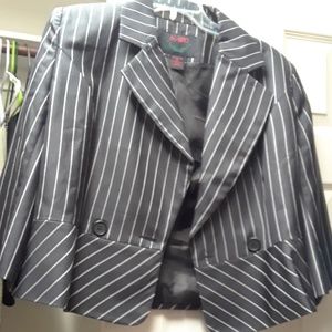 Black stripped blazer
